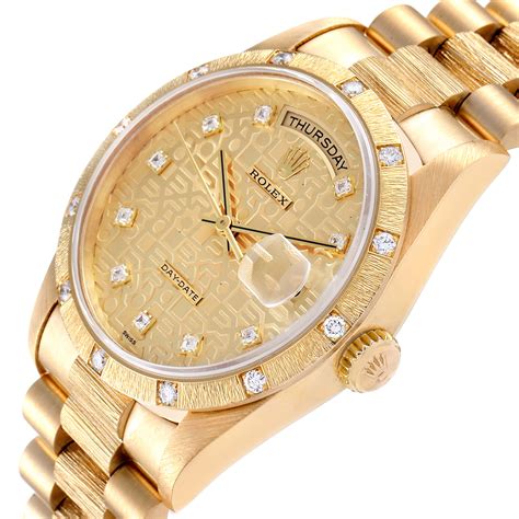 rolex mens 18k yellow gold presidential|Rolex presidential 18k solid gold.